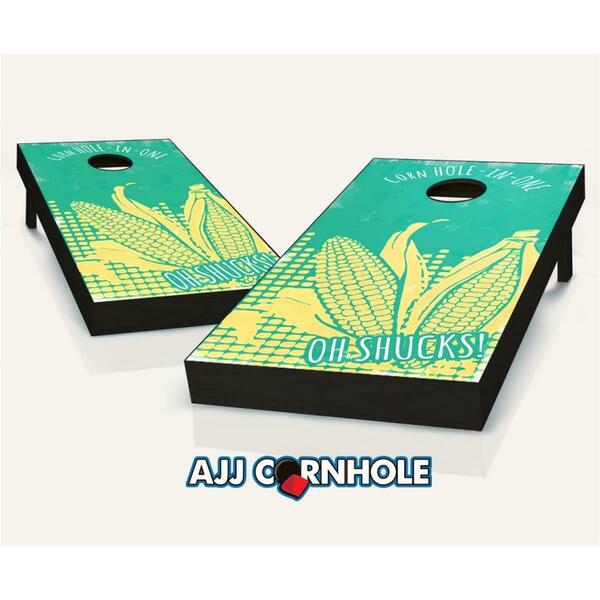 Mkf Collection By Mia K. Farrow Oh Shucks Theme Cornhole Set with Bags - 8 x 24 x 48 in. 107-OhShucks